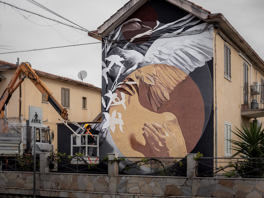 Rob_arkt, Brancaleone, murale, Calabria, Italia, Antonio Violi